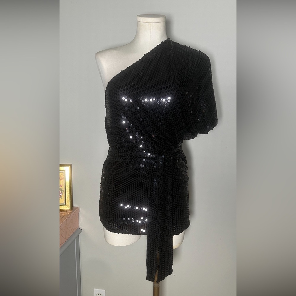 One shoulder sequin dress / tunic